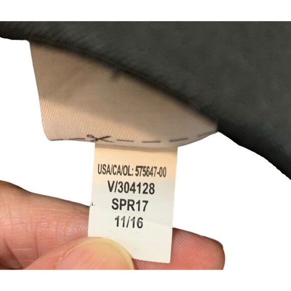 Banana Republic Short Skirt Women's Size 2 Black Hidden Zipper Cotton Blend Slit - Picture 10 of 10